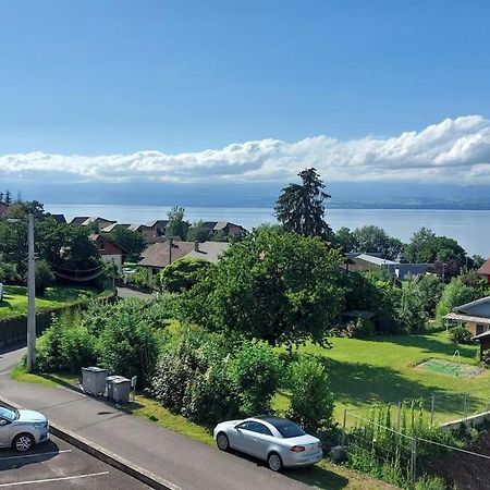 אוויאן-לה-באן Appart Cosy Avec Vue Sur Le Lac Leman מראה חיצוני תמונה