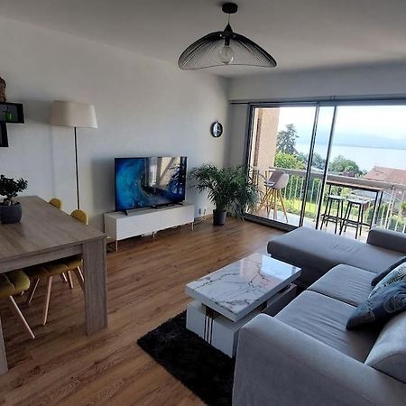 אוויאן-לה-באן Appart Cosy Avec Vue Sur Le Lac Leman מראה חיצוני תמונה