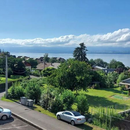 אוויאן-לה-באן Appart Cosy Avec Vue Sur Le Lac Leman מראה חיצוני תמונה