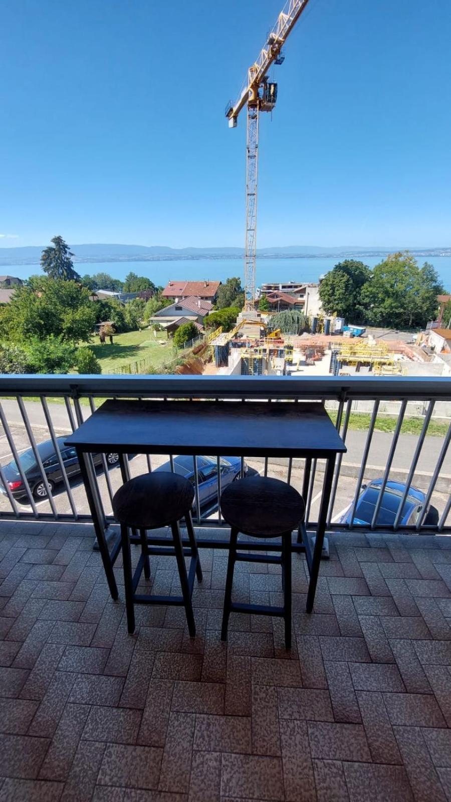 אוויאן-לה-באן Appart Cosy Avec Vue Sur Le Lac Leman מראה חיצוני תמונה